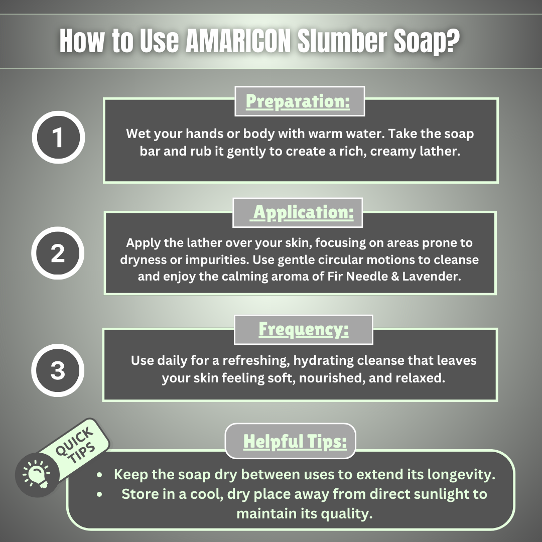 Slumber Soap – Light & Moisturizing with Fir Needle & Lavender – 4 oz