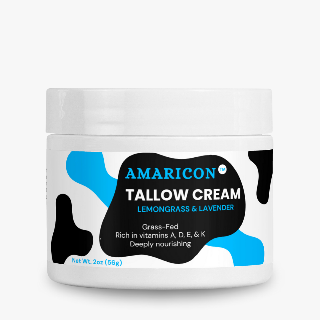 Tallow Cream Lemongrass & Lavender – Grass-Fed Beef Tallow – Luxurious Hydration – 2 oz