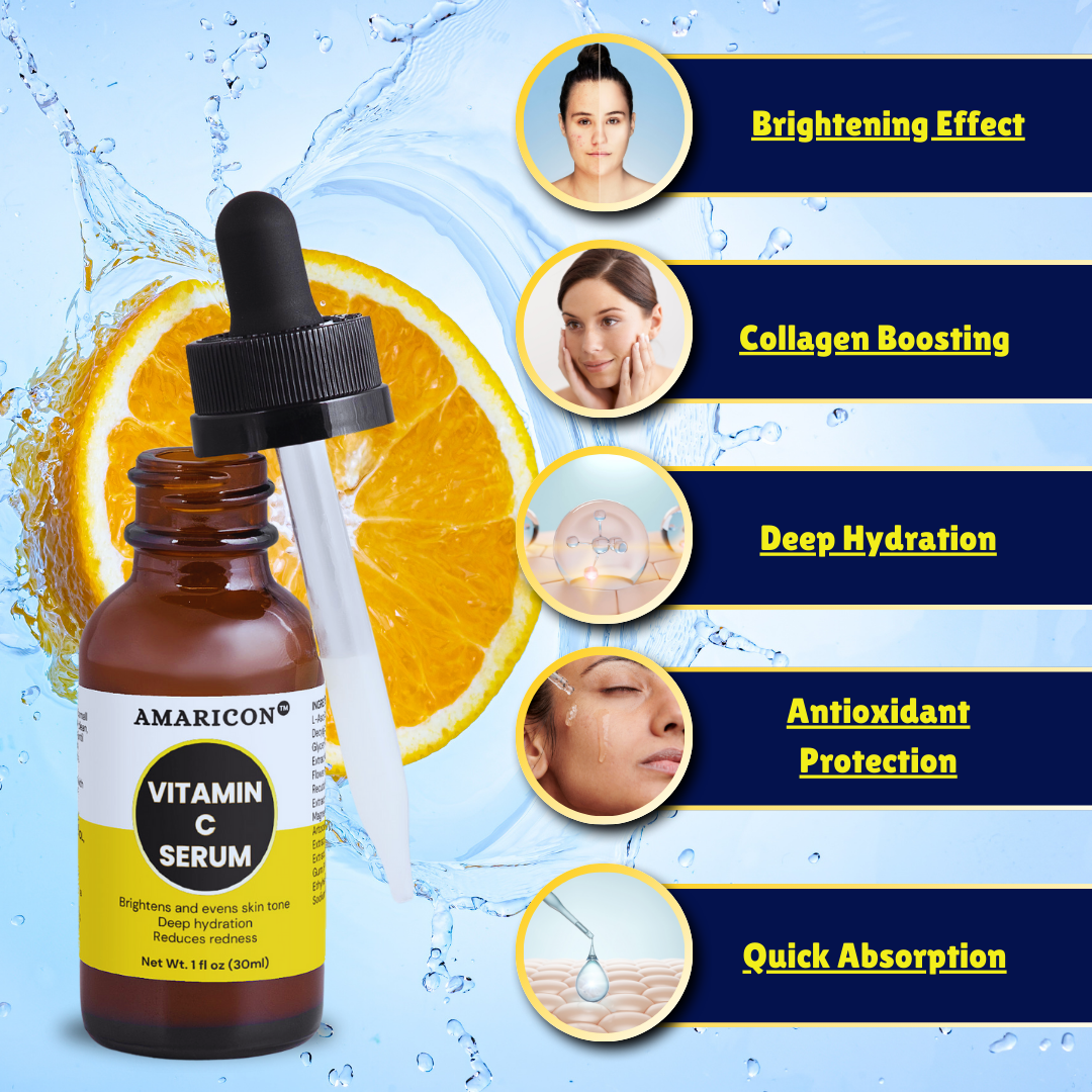 Vitamin C Serum – Brightening & Hydrating – Collagen-Boosting – 1 fl oz