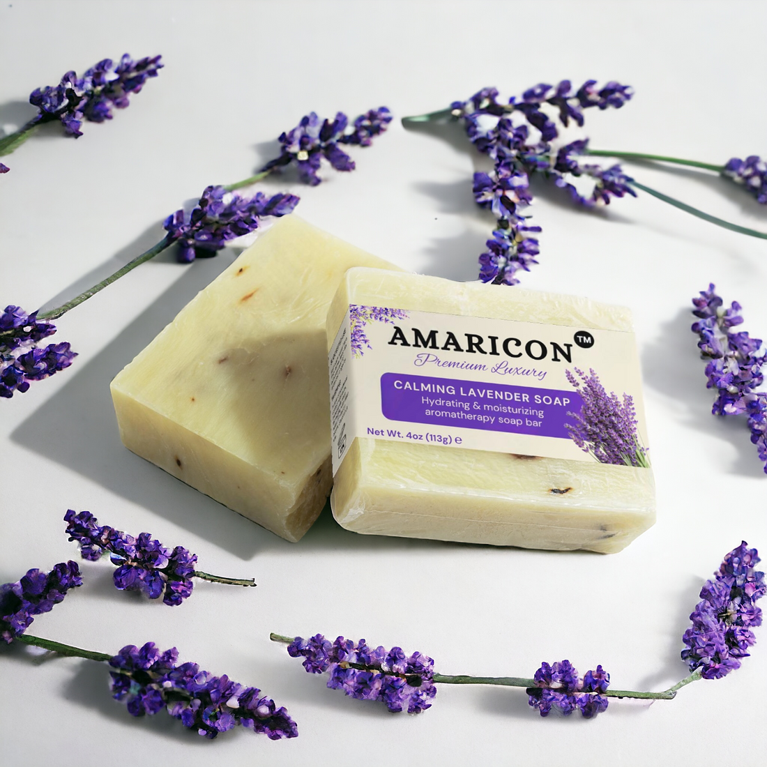 Relax and Rejuvenate with AMARICON Calming Lavender Soap: Your Daily Escape to Serenity