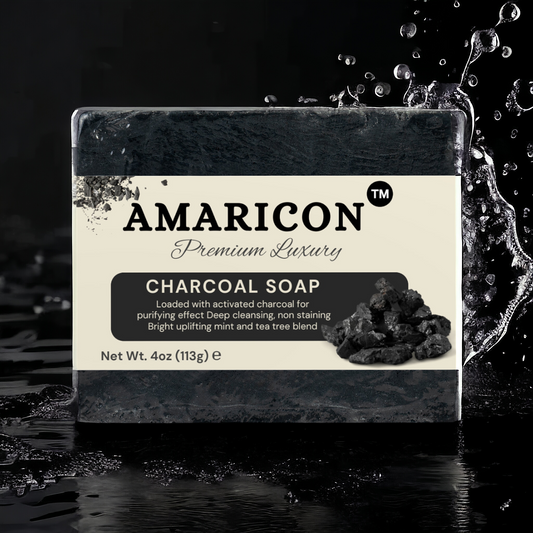 Deep Cleanse and Detoxify with AMARICON Charcoal Soap: Reveal Your Skin’s Natural Glow