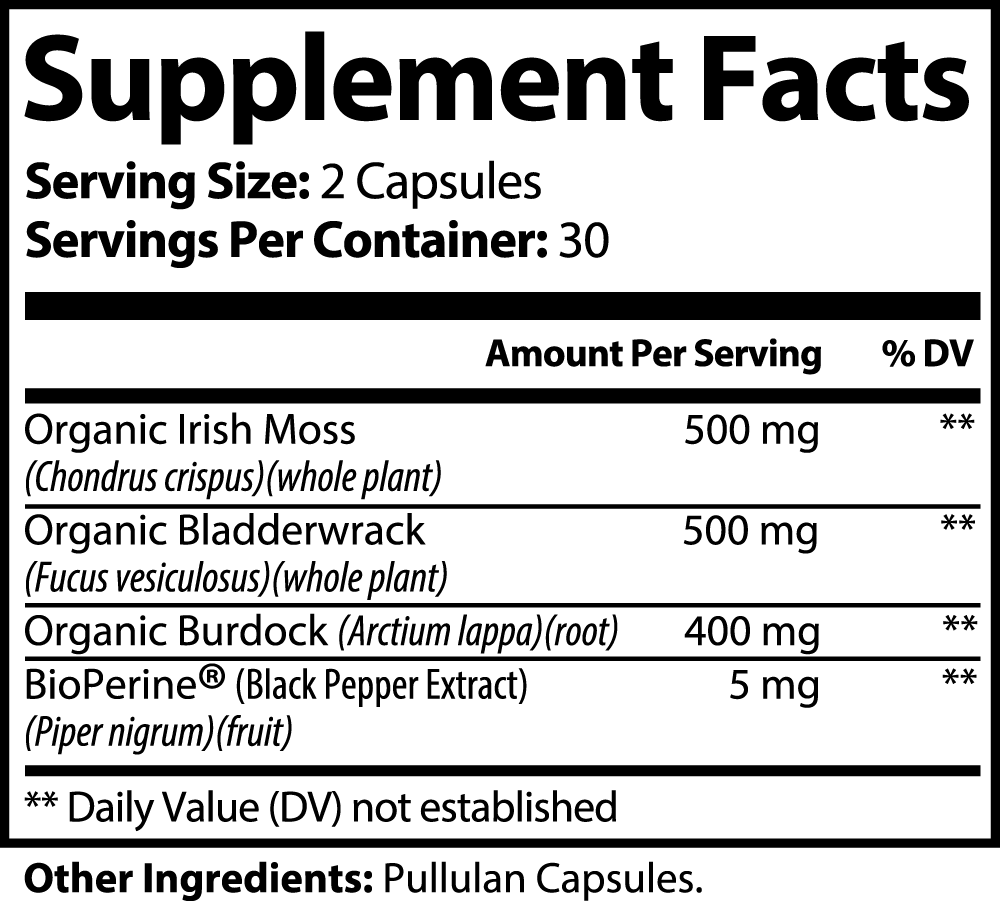 Sea Moss – Deep Herbal Cleanse for Circulatory and Lymphatic Health