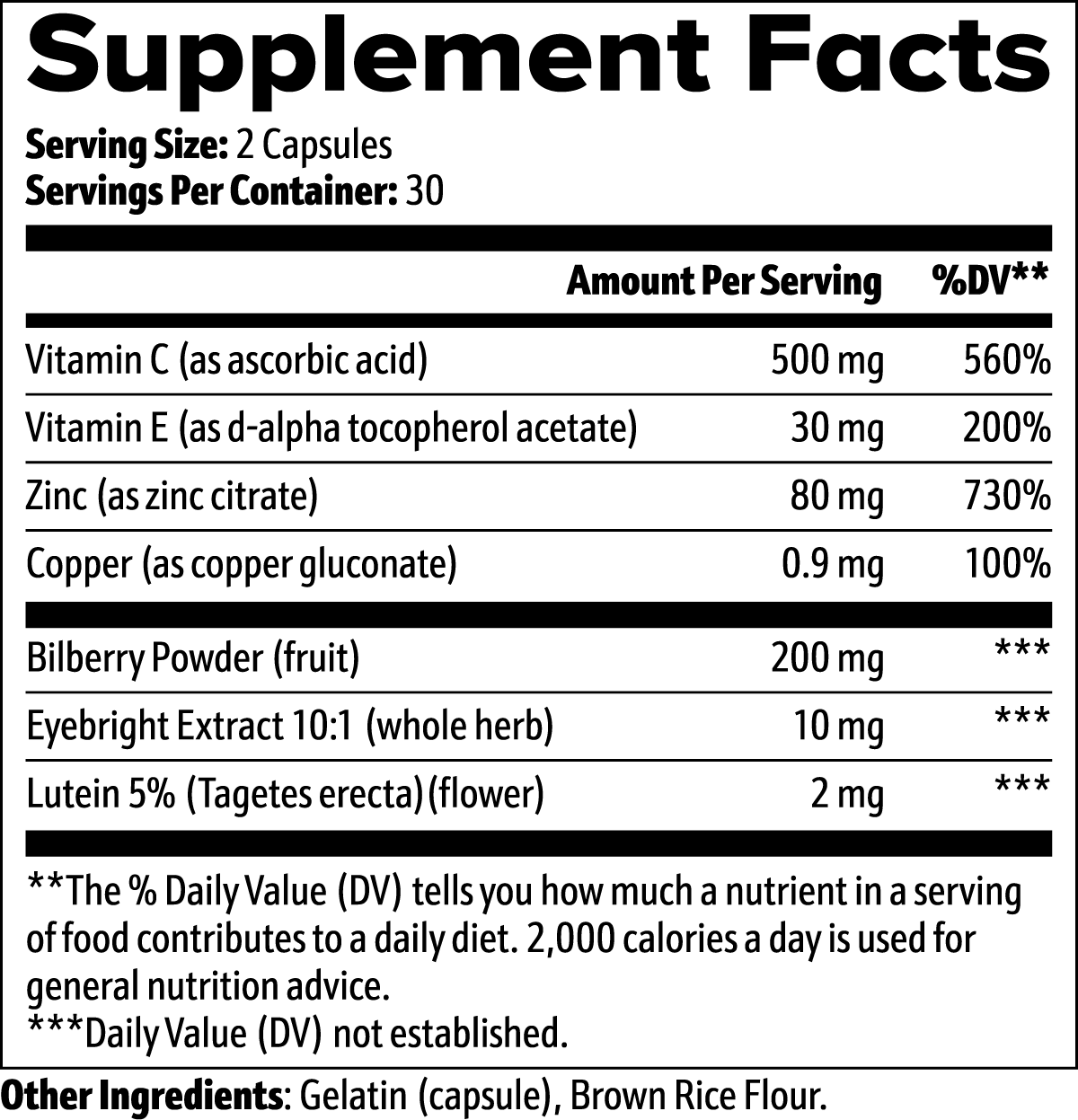 Vision Support – Comprehensive Eye Health Formula