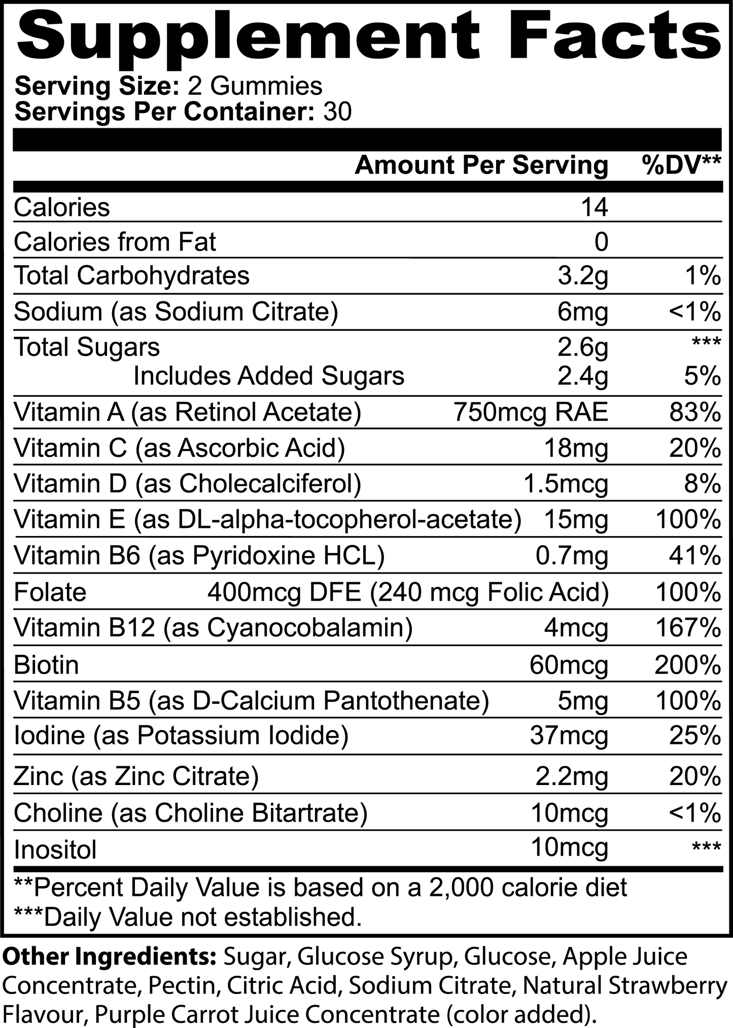 Multivitamin Bear Gummies | Comprehensive Daily Nutrient Support for Adults