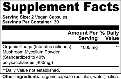 Chaga Mushroom Capsules – Boost Your Body with Nature’s Most Powerful Mushroom