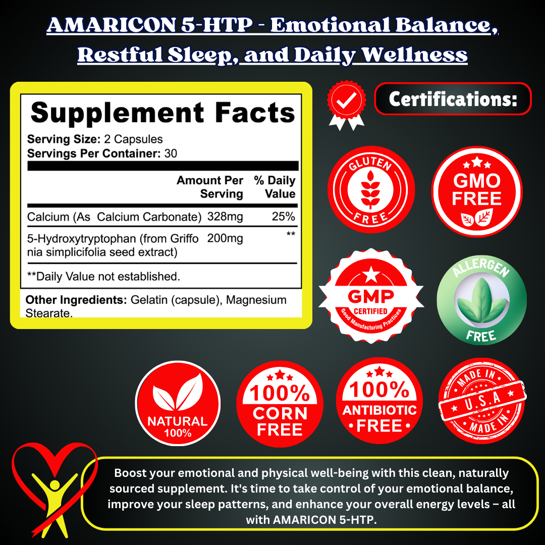 5-HTP - Natural Support for Emotional Well-being and Healthy Sleep