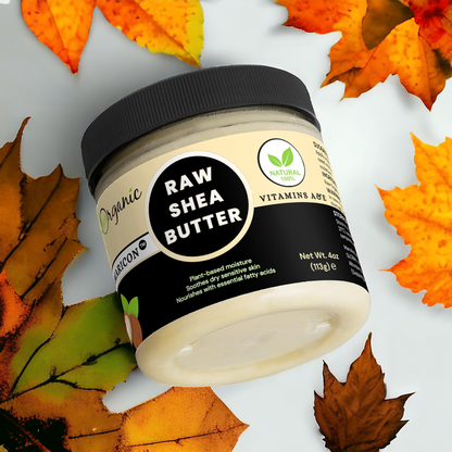 Raw Organic Shea Butter – 100% Vegan, Cruelty-Free Moisturizer – 4 oz