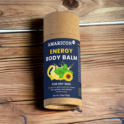 Energy Body Balm – Deep Moisturizing & Aromatherapy – Eco-Friendly, All-Natural – 2.5 oz