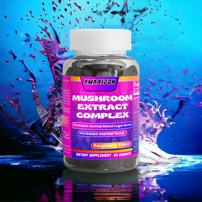 Mushroom Extract Complex – Premium 10-Mushroom Gummy Supplement for Enhanced Cognitive and Physical Performance