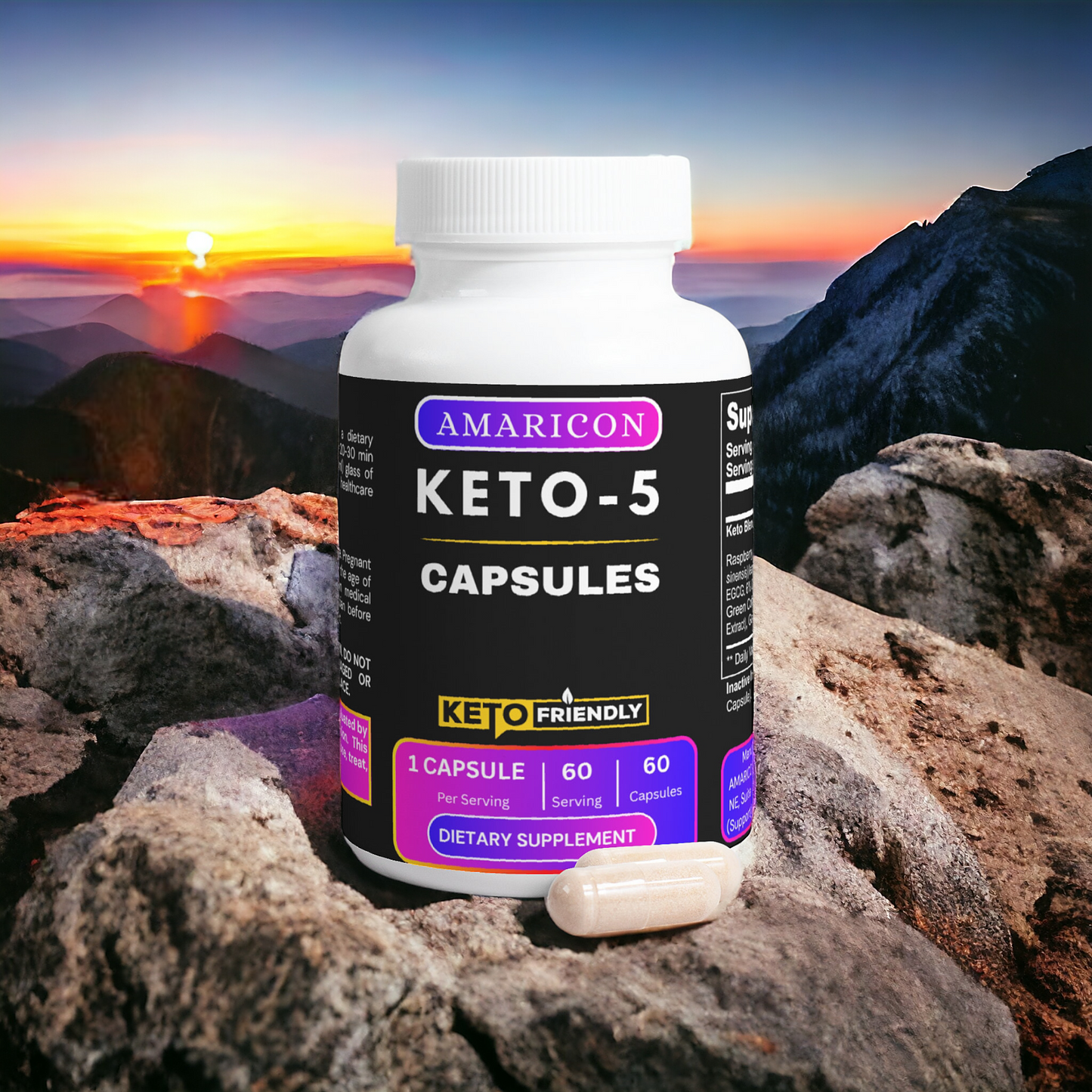 Keto-5 – Advanced Keto Support for Healthy Weight Control and Metabolism Boost