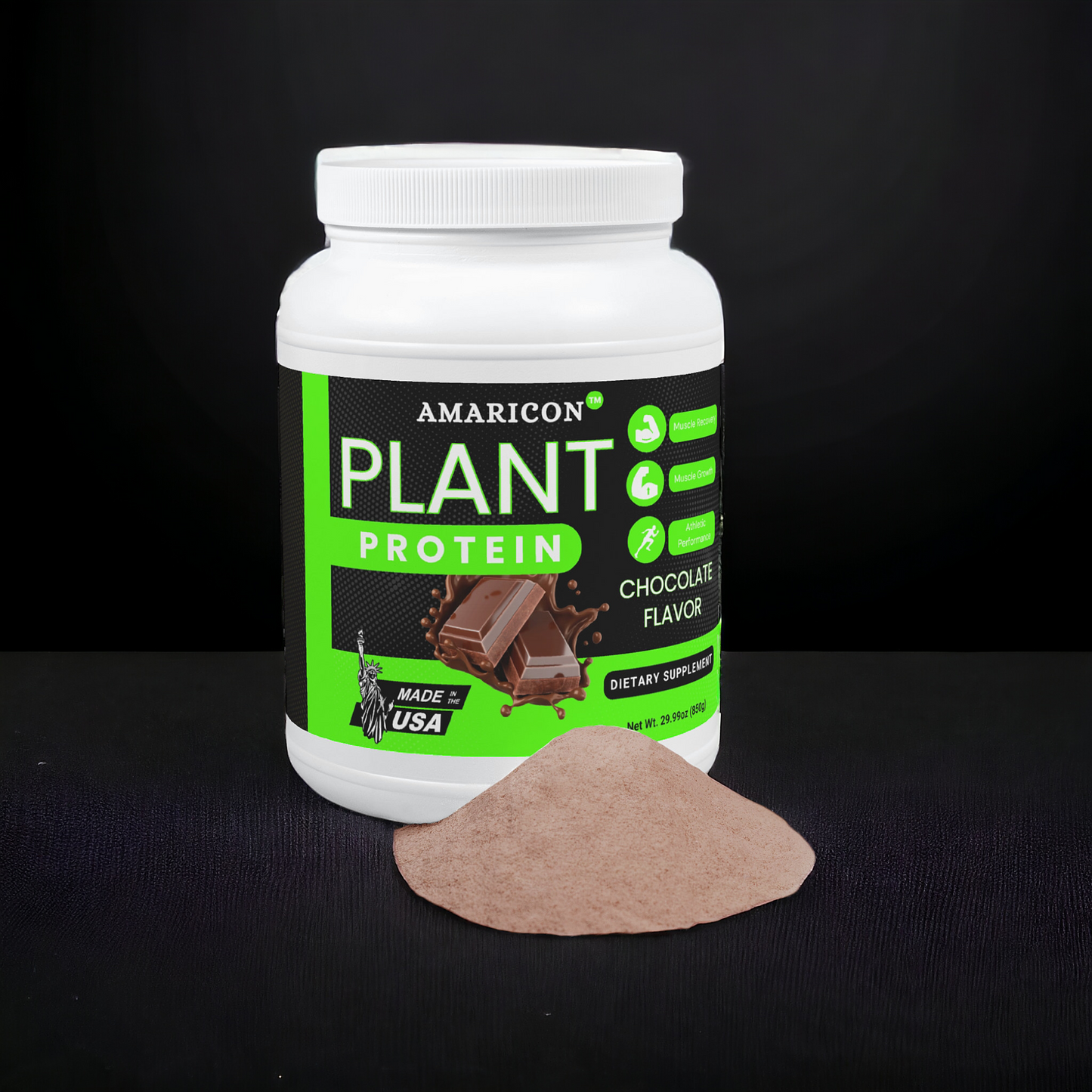 Plant Protein (Chocolate) - Premium Plant-Based Protein for Muscle Recovery and Growth