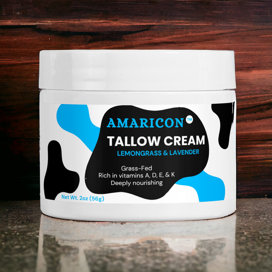 Tallow Cream Lemongrass & Lavender – Grass-Fed Beef Tallow – Luxurious Hydration – 2 oz