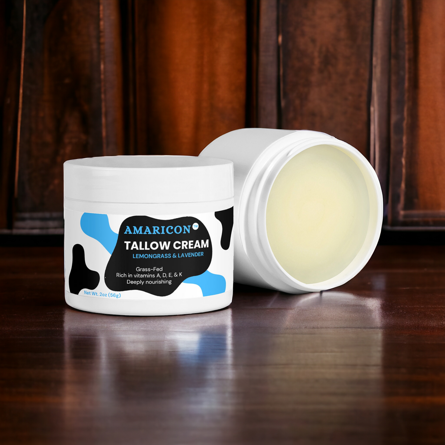 Tallow Cream Lemongrass & Lavender – Grass-Fed Beef Tallow – Luxurious Hydration – 2 oz