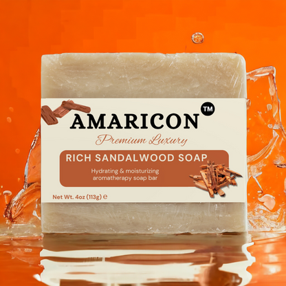 Rich Sandalwood Soap – Luxurious Moisturizing Bar – 4 oz