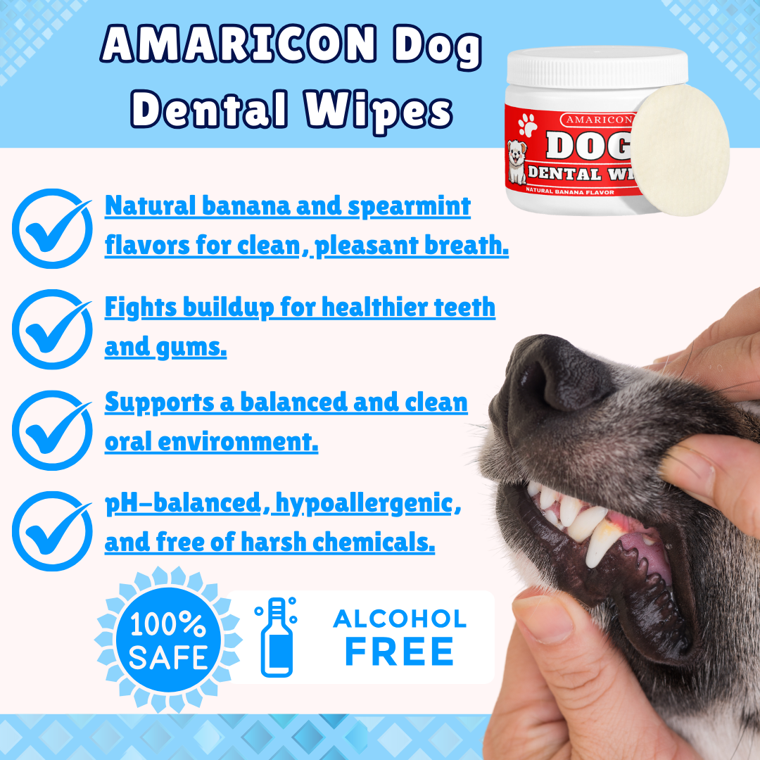 Dog Dental Wipes – Easy and Effective Oral Care – 100 Wipes