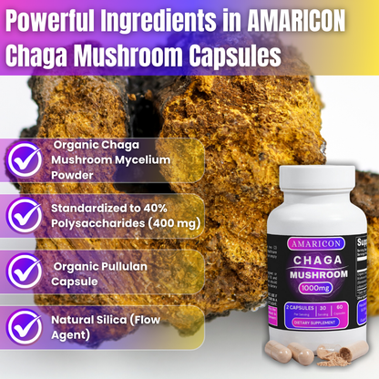Chaga Mushroom Capsules – Boost Your Body with Nature’s Most Powerful Mushroom