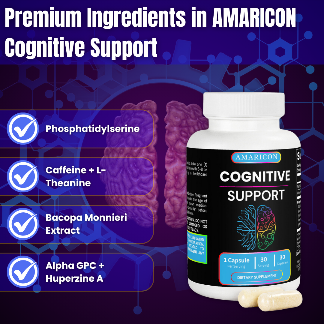 Cognitive Support - 30 Capsules for Enhanced Focus and Mental Clarity