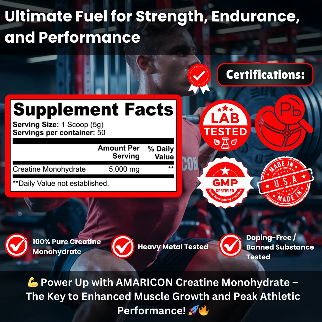 Creatine Monohydrate – Pure Muscle Builder and Performance Enhancer – 0.55 lb