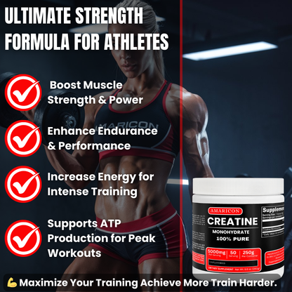 Creatine Monohydrate – Pure Muscle Builder and Performance Enhancer – 0.55 lb