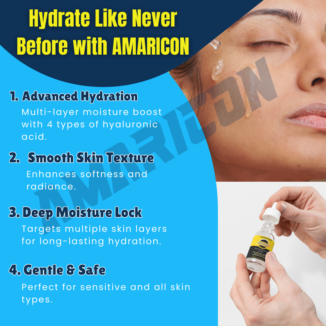 Hyaluronic Acid Serum – Advanced Multi-Layer Hydration – 1 fl oz
