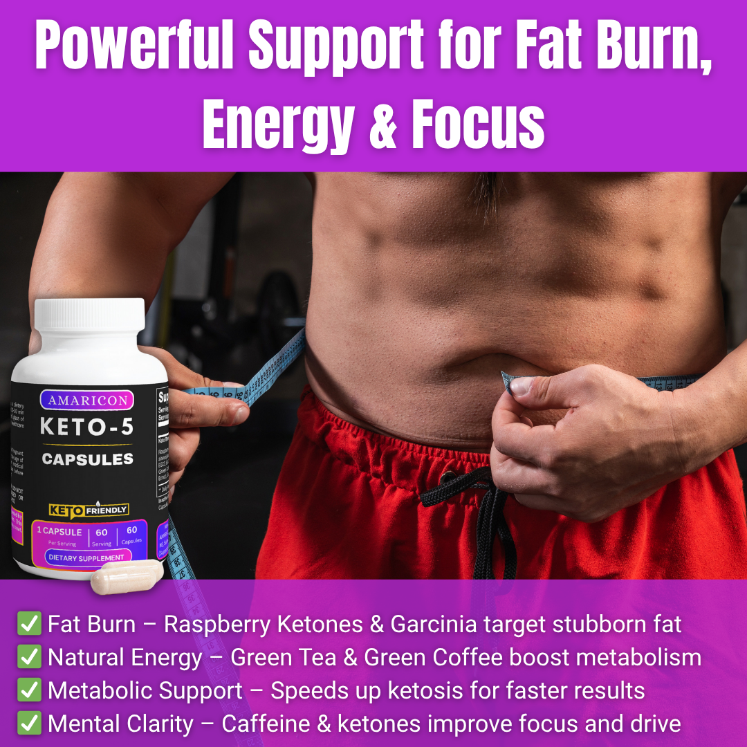 Keto-5 – Advanced Keto Support for Healthy Weight Control and Metabolism Boost