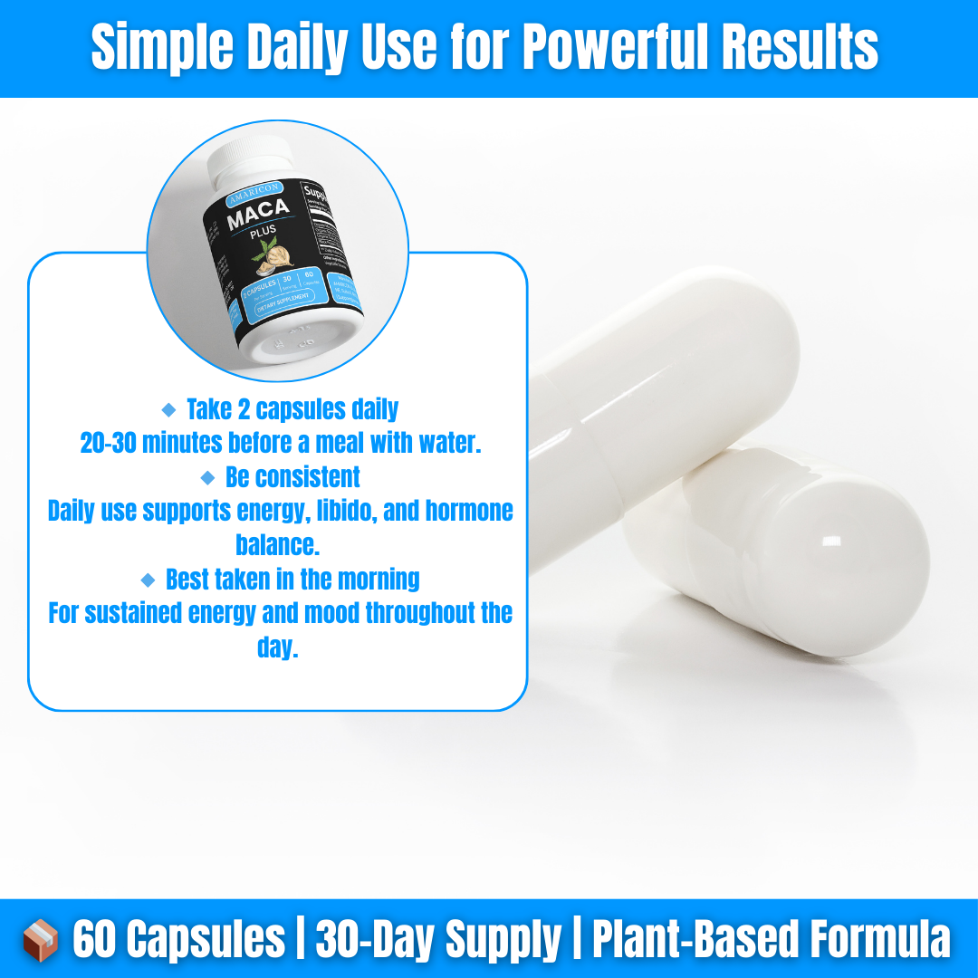 Maca Plus – Harness the Power of Three Maca Varieties for Optimal Vitality