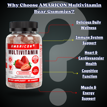 Multivitamin Bear Gummies | Comprehensive Daily Nutrient Support for Adults