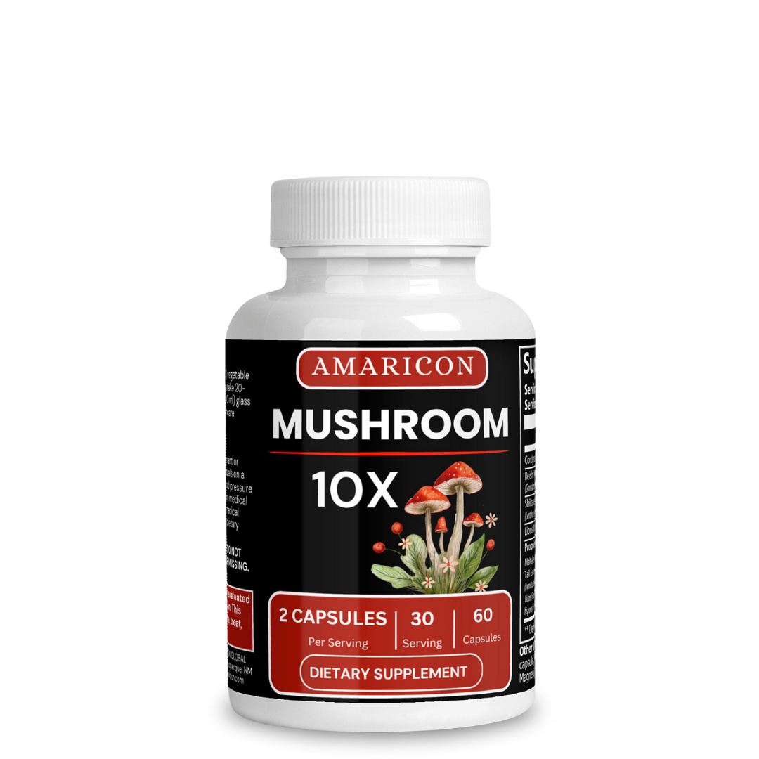 Mushroom Complex 10 X – Premium Medicinal Mushroom Blend for Holistic Wellness
