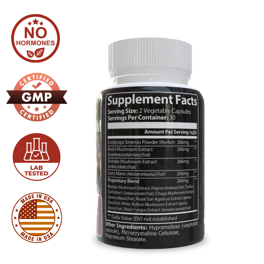 Mushroom Complex 10 X – Premium Medicinal Mushroom Blend for Holistic Wellness