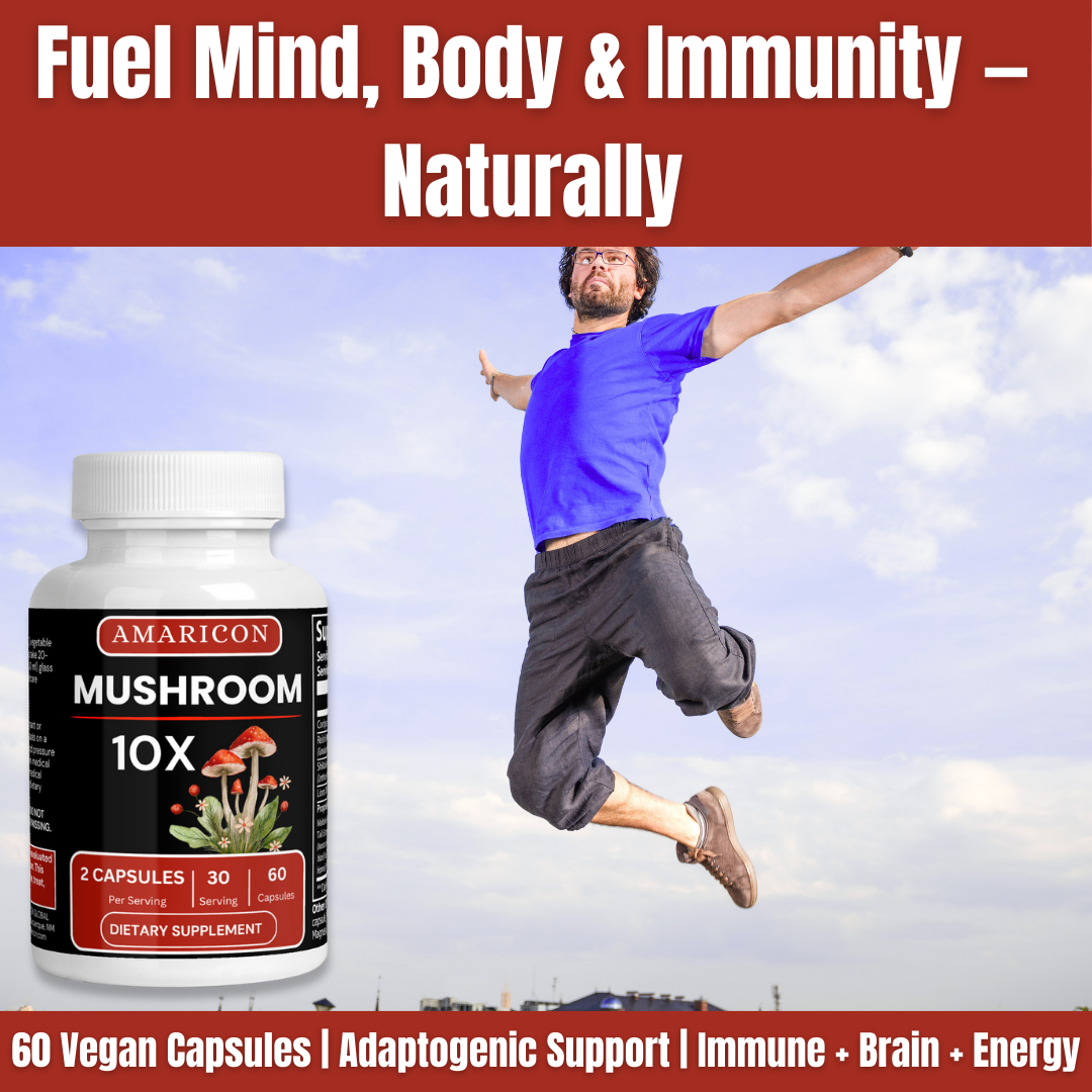 Mushroom Complex 10 X – Premium Medicinal Mushroom Blend for Holistic Wellness