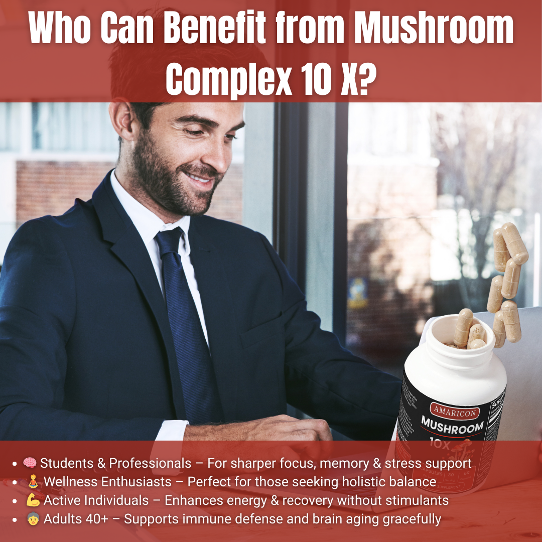Mushroom Complex 10 X – Premium Medicinal Mushroom Blend for Holistic Wellness