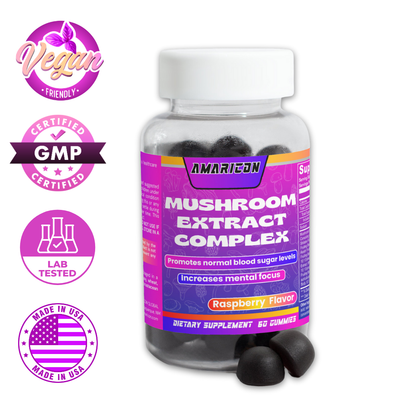 Mushroom Extract Complex – Premium 10-Mushroom Gummy Supplement for Enhanced Cognitive and Physical Performance