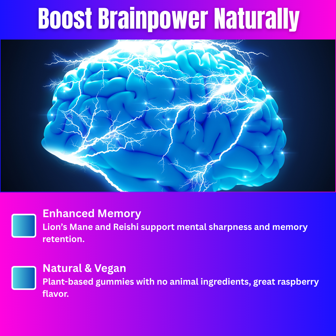 Mushroom Extract Complex – Premium 10-Mushroom Gummy Supplement for Enhanced Cognitive and Physical Performance
