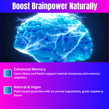 Mushroom Extract Complex – Premium 10-Mushroom Gummy Supplement for Enhanced Cognitive and Physical Performance