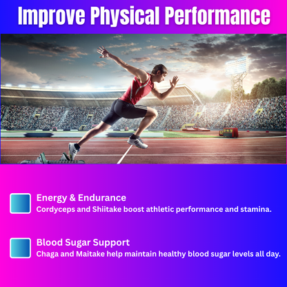 Mushroom Extract Complex – Premium 10-Mushroom Gummy Supplement for Enhanced Cognitive and Physical Performance