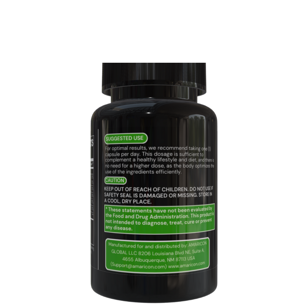 Natural Gut Wellness Capsules – Advanced Digestive Support with Fulvic Acid, Birch Chaga, and Pine Bark Extract
