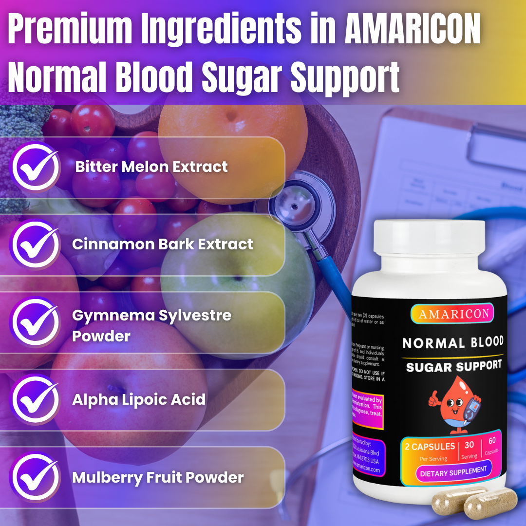 Normal Blood Sugar Support – Comprehensive Supplement for Healthy Glucose Metabolism and Insulin Sensitivity