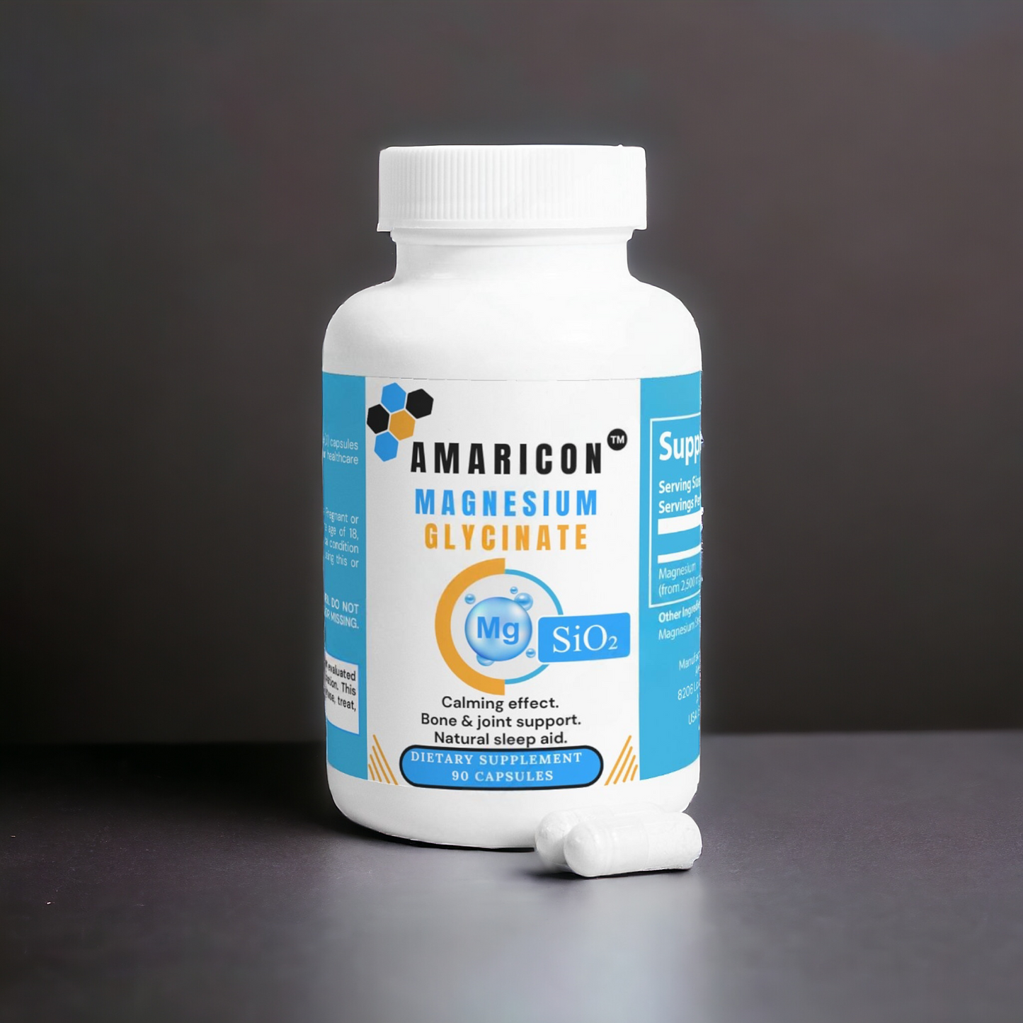 Magnesium Glycinate Capsules | Premium Sleep, Relaxation, and Muscle Support