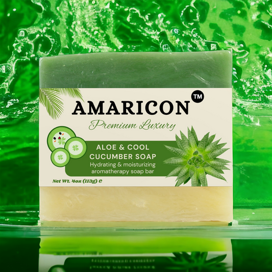 Aloe & Cool Cucumber Soap – Gentle Hydration & Refreshing Cleanse – 4 oz Bar