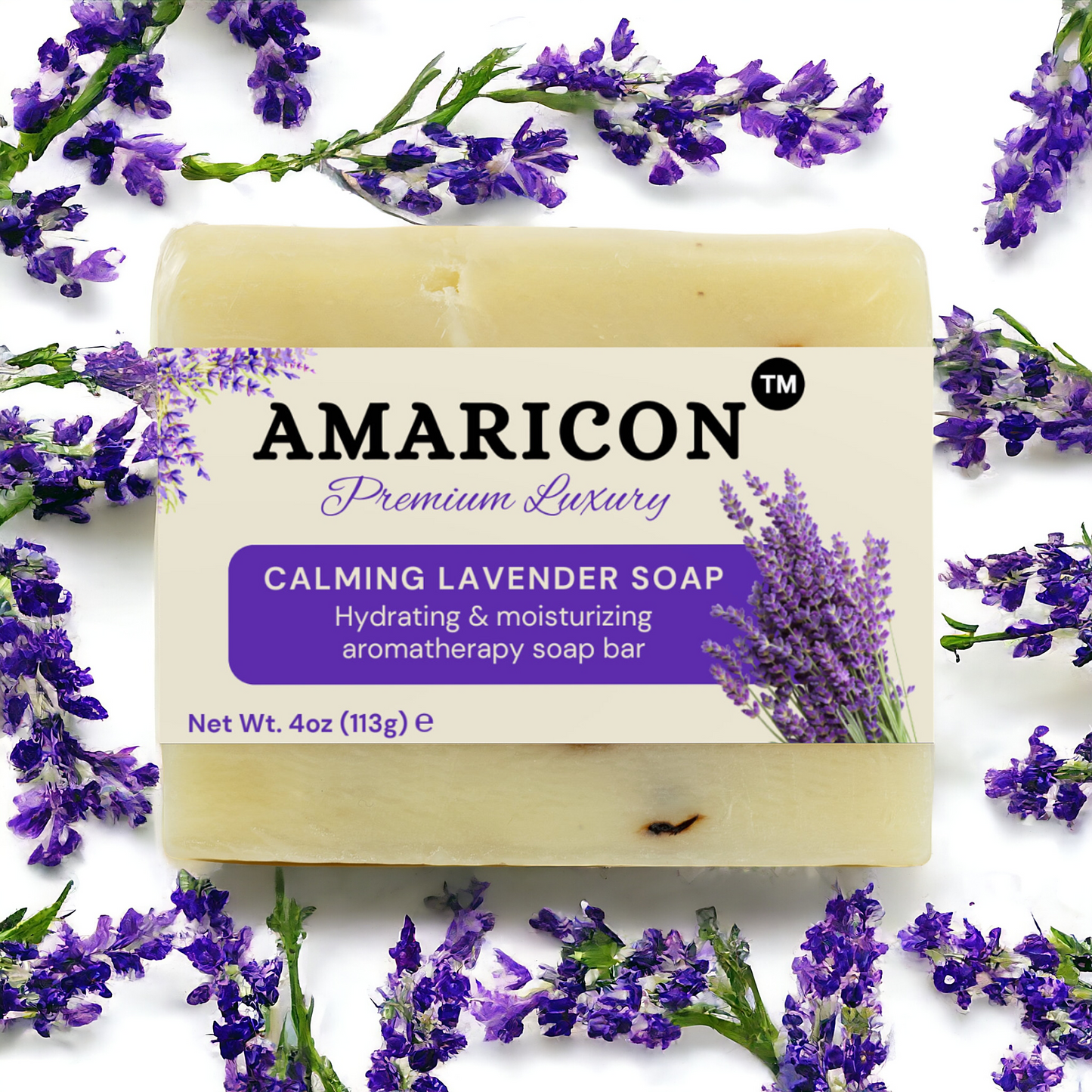 Calming Lavender Soap – Luxurious Aromatherapy & Moisturizing Cleanse – 4 oz