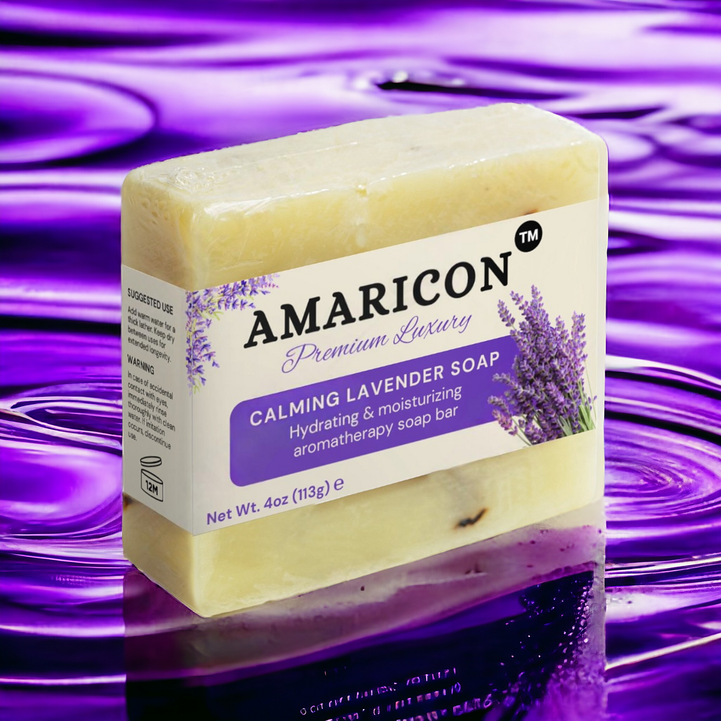 Calming Lavender Soap – Luxurious Aromatherapy & Moisturizing Cleanse – 4 oz