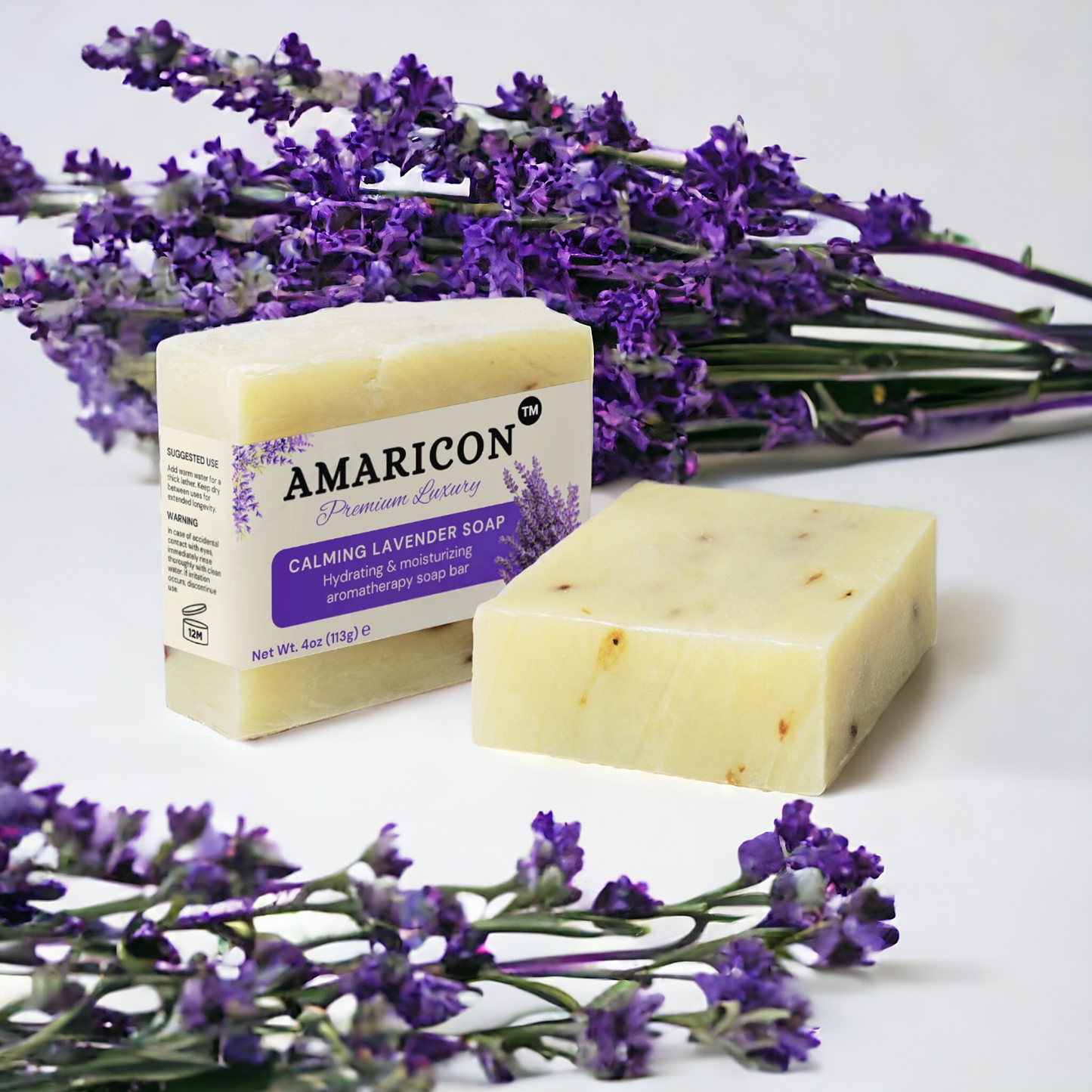 Calming Lavender Soap – Luxurious Aromatherapy & Moisturizing Cleanse – 4 oz