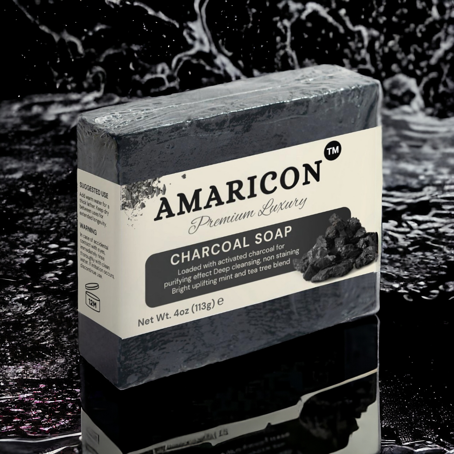 Charcoal Soap – Deep Cleansing Non-Staining Formula with Activated Charcoal