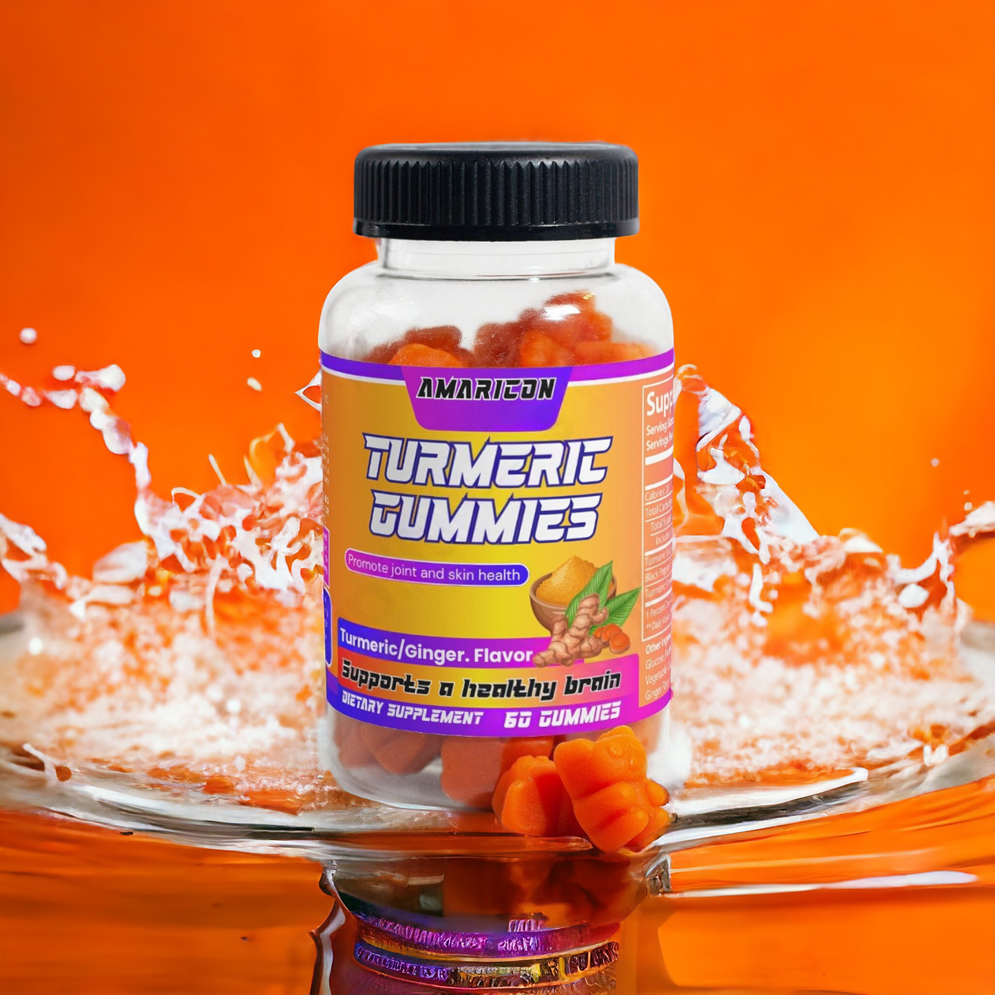 Turmeric Gummies – Antioxidant Support for Joints, Skin, and Overall Wellbeing