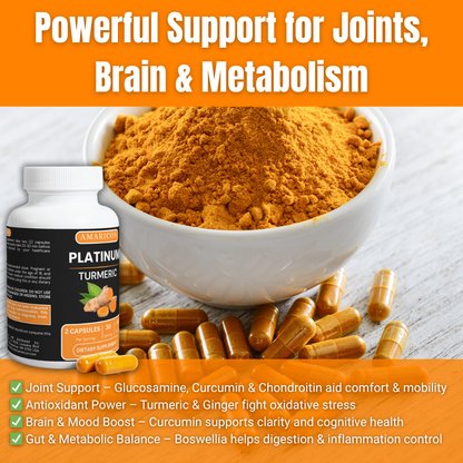 Platinum Turmeric – Advanced Joint Support and Holistic Wellness Formula