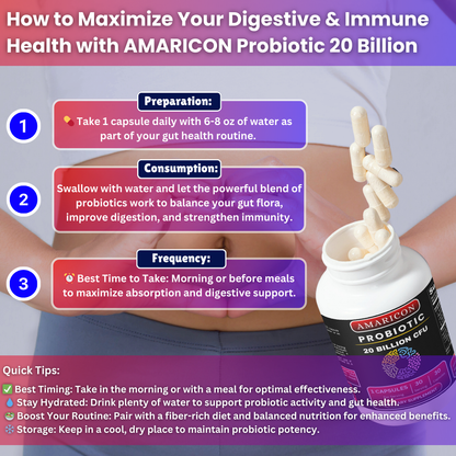 Probiotic 20 Billion – Advanced Digestive and Immune Health Support