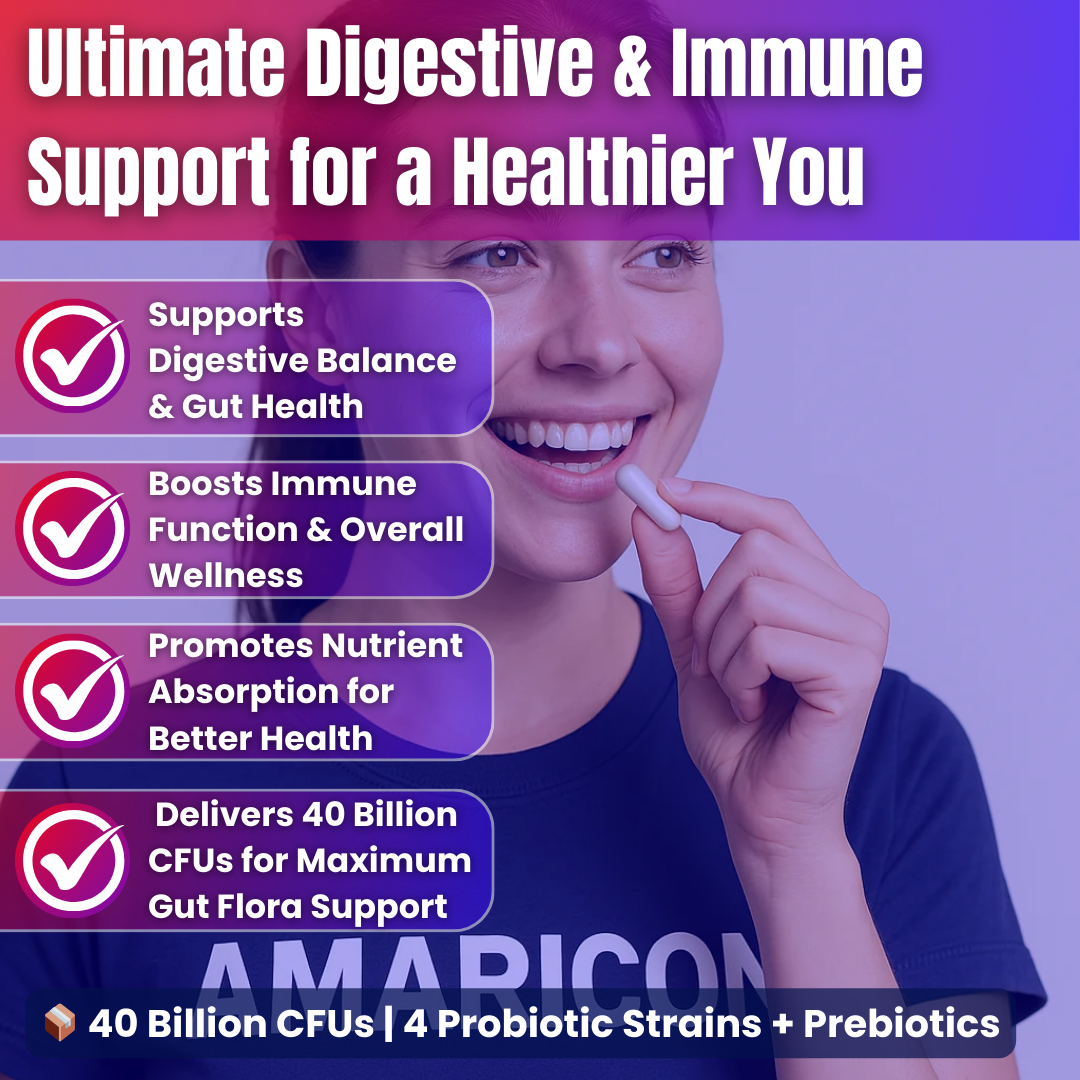 Probiotic 40 Billion with Prebiotics – Advanced Digestive and Immune Support