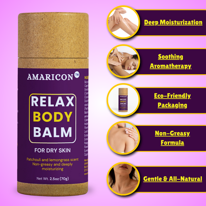 Relax Body Balm – Deep Moisturization and Aromatherapy – 2.5 oz
