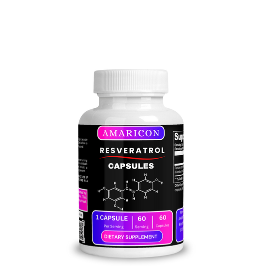 Resveratrol 50% 600mg – Potent Antioxidant for Heart Health & Weight Control