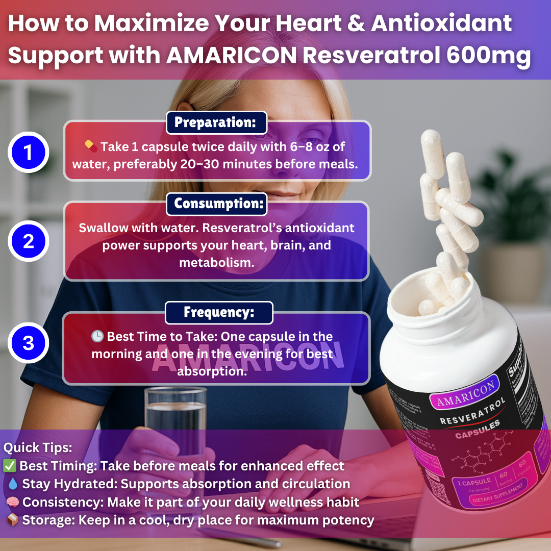 Resveratrol 50% 600mg – Potent Antioxidant for Heart Health & Weight Control